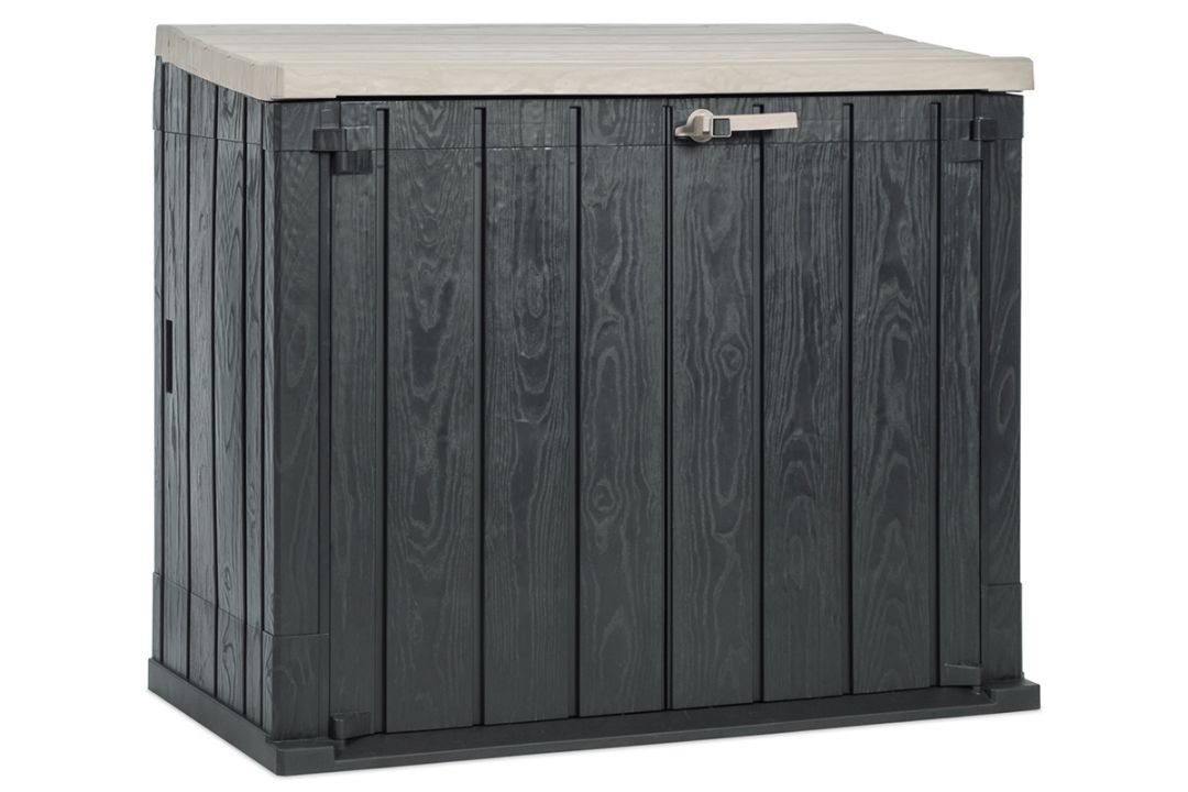 Ящик пластиковый TOOMAX Wood Style 842л АНТРАЦИТ/ТЁПЛО-СЕРЫЙ