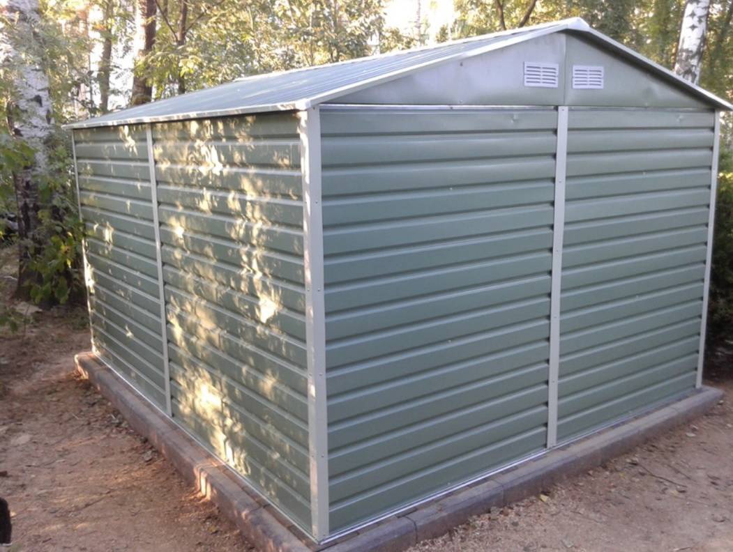 Металлический хозблок Greenstorage Эван E 309х267 см