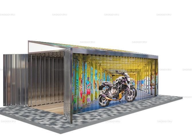 Металлический сарай SKOGGY 6М Стандартный с односкатной крышей