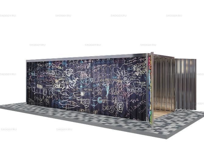 Металлический сарай SKOGGY 6М Стандартный с плоской крышей