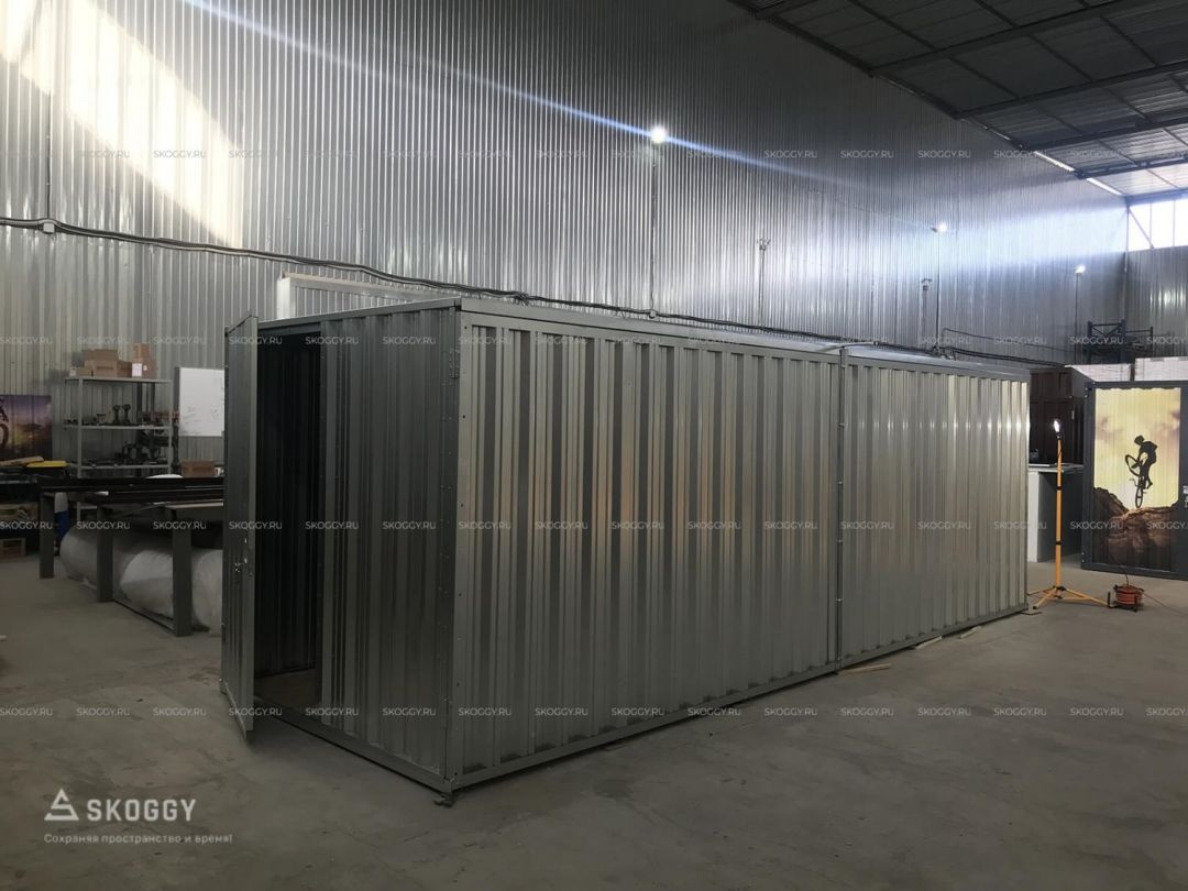 Металлический сарай SKOGGY 6М Стандартный с плоской крышей