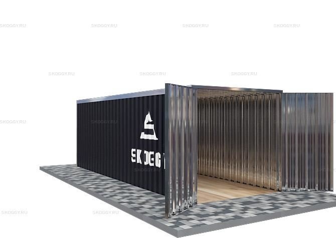 Металлический сарай SKOGGY 6М Стандартный с плоской крышей