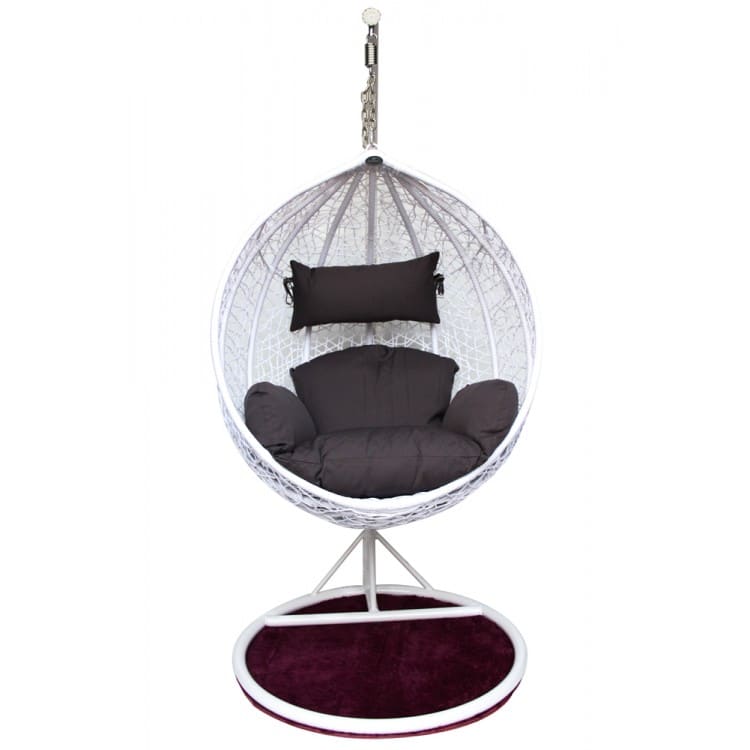 Подвесное кресло KVIMOL KM 0031 большая корзина коричневое