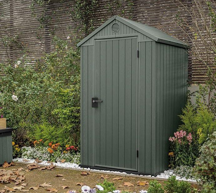 Сарай пластиковый Дарвин 4х4 зеленый