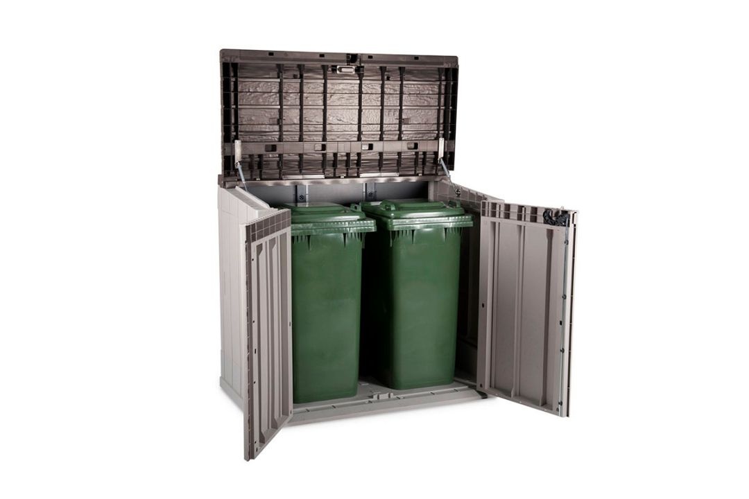 Ящик пластиковый TOOMAX Wood Style 842л серый/коричневый