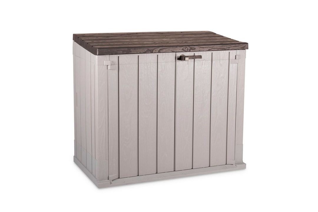 Ящик пластиковый TOOMAX Wood Style 842л серый/коричневый