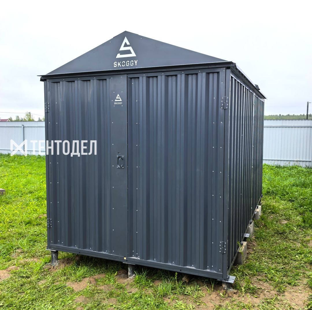 Гараж с Двускатной Крышей Стандартный SKOGGY 4м