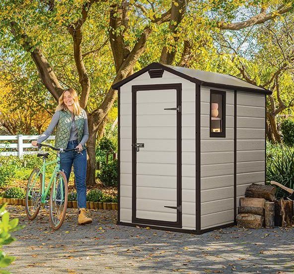 Сарай Манор 4х6 (118 x 184 см) бежевый