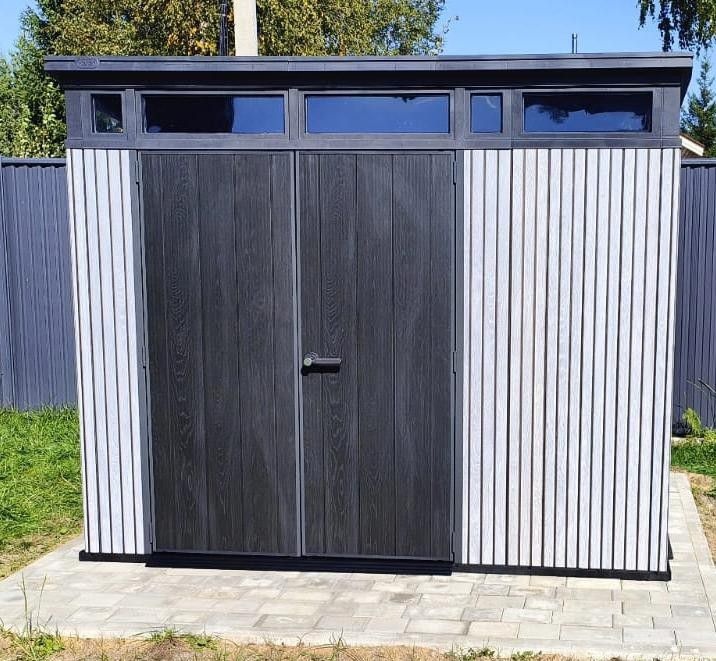 Сарай-хозблок Сарай Пент 9х7 серый