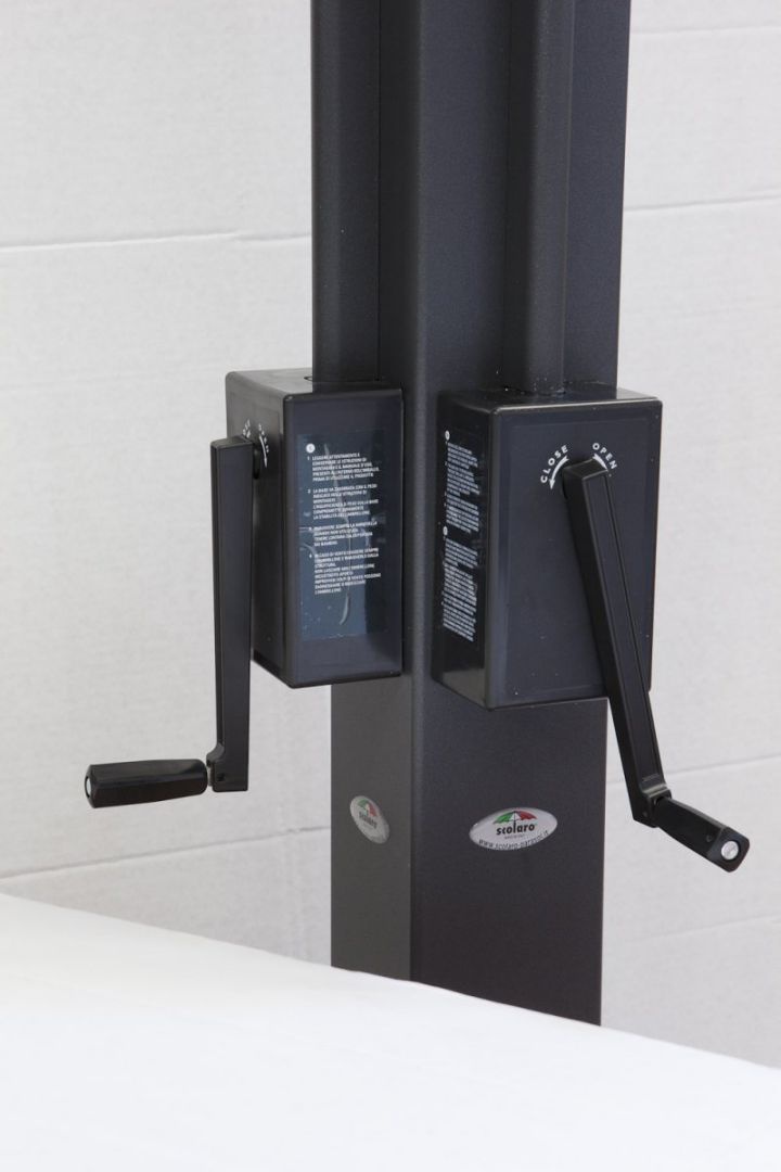 Зонт профессиональный четырехкупольный Alu Poker Dark