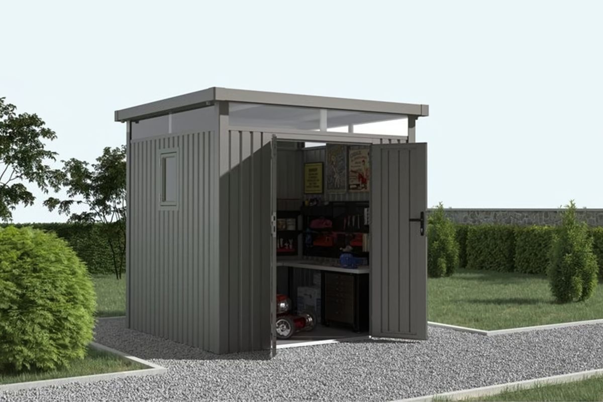 Сарай металлический Black Fox Panorama D