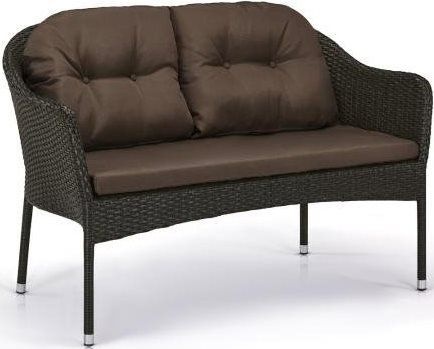 Диван плетеный двухместный S54A-W53 Brown