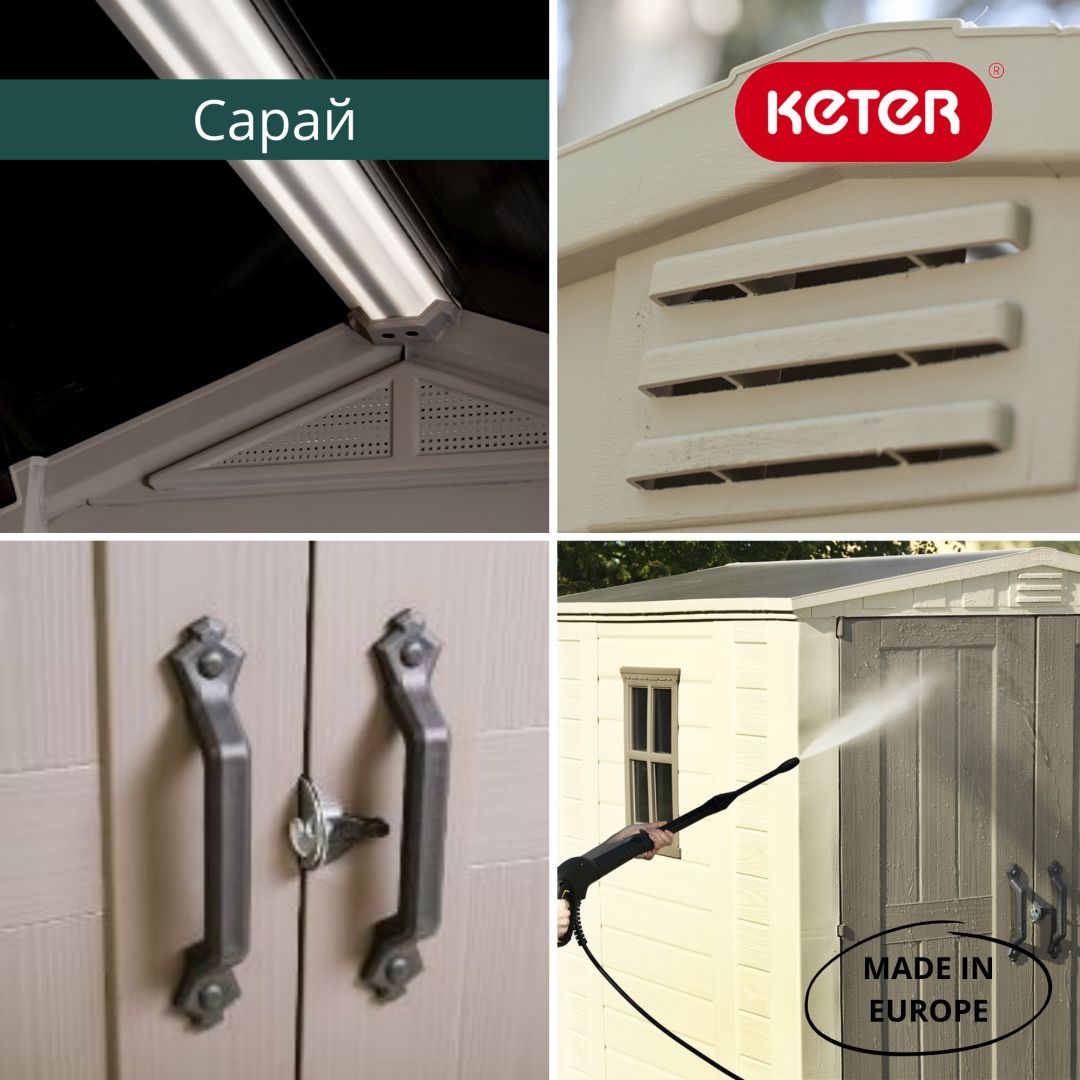 Пластиковый сарай Keter Factor 6х6