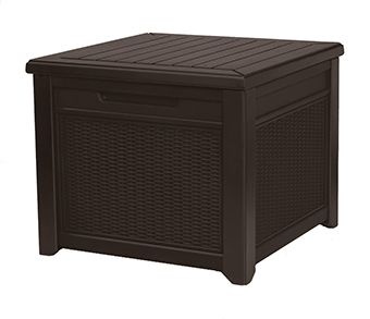 Квадратный сундук Cube Rattan 208 л коричневый