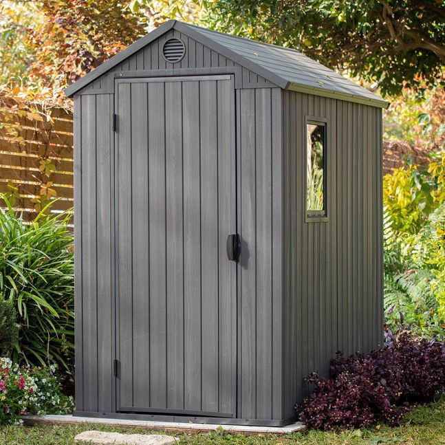 Сарай пластиковый Keter Дарвин 4x6 (Darwin 4x6) серый