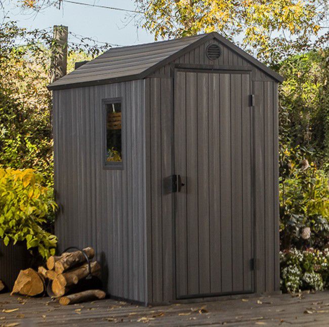 Сарай пластиковый Keter Дарвин 4x6 (Darwin 4x6) серый