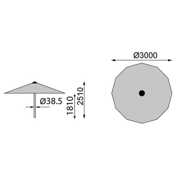 Садовый зонт Kettler 300 см.