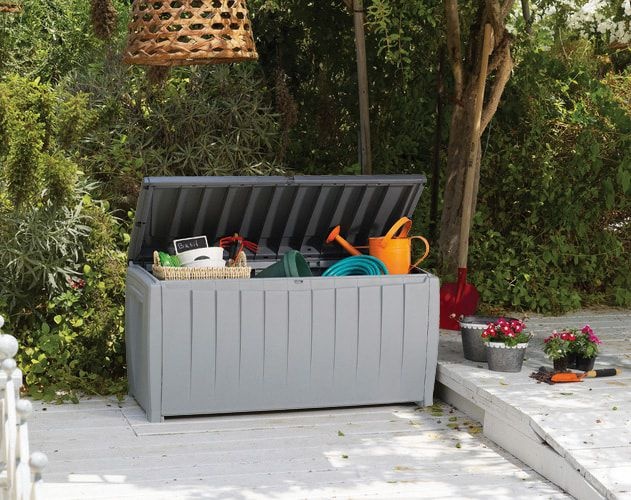 Сундук Новель (NOVEL) 340л белый-графит