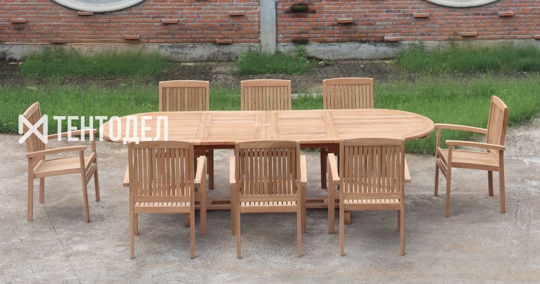 Обеденная группа для веранды из дерева Отдых