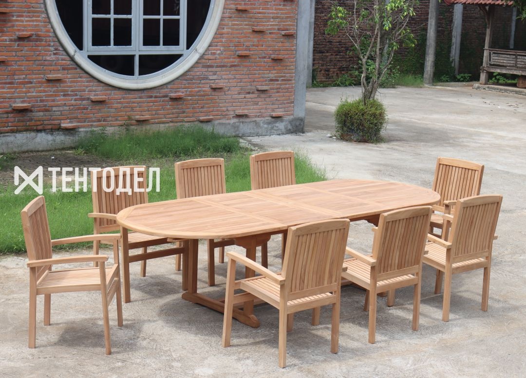 Обеденная группа для веранды из дерева Отдых