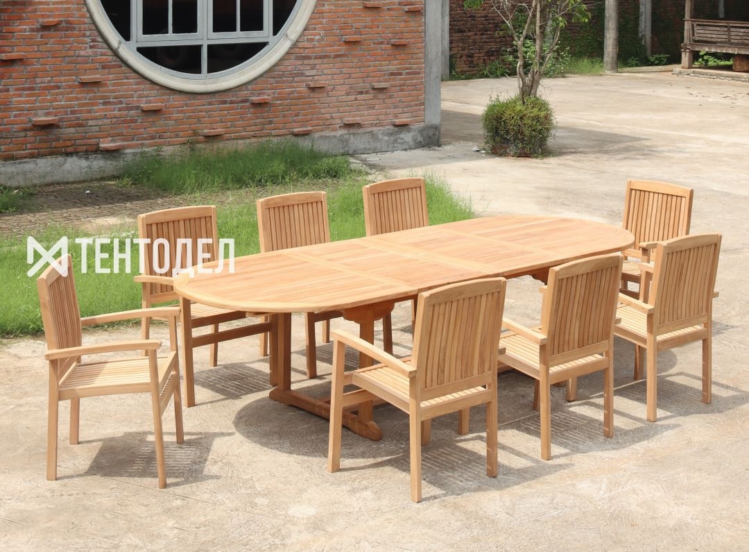 Обеденная группа для веранды из дерева Отдых