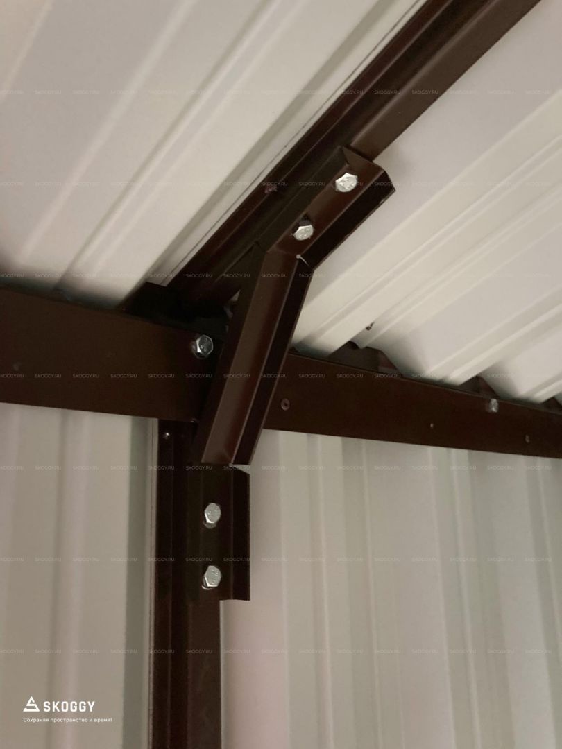 Металлический сарай SKOGGY 2М Стандартный с двускатной крышей