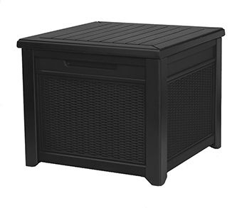 Квадратный сундук Cube Rattan 208 л графит