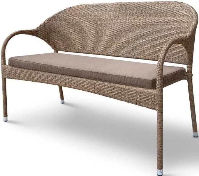 Диван двухместный из ротанга S70B-W56 Light Brown