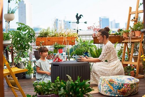 Стол сундук Вуд Лук (circa wood storage) 140