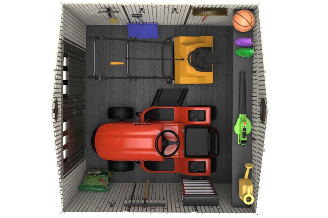 Сарай пластиковый WoodLook 8*7.5