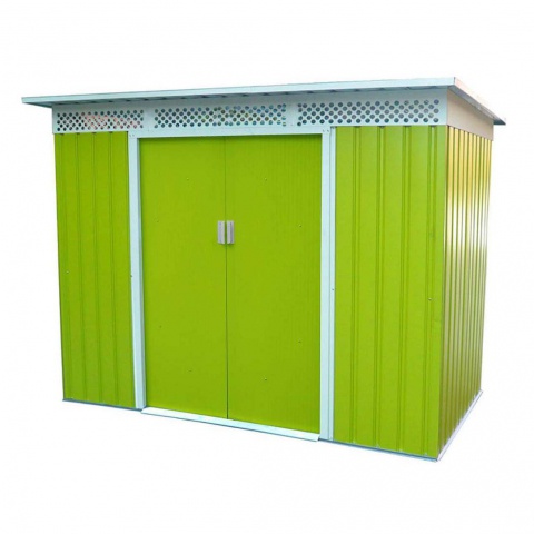 Металлический хозблок Greenstorage Белла А 117х203 см