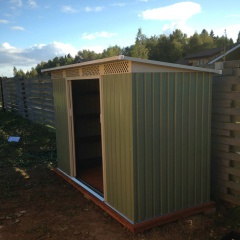 Металлический хозблок Greenstorage Белла А 117х203 см