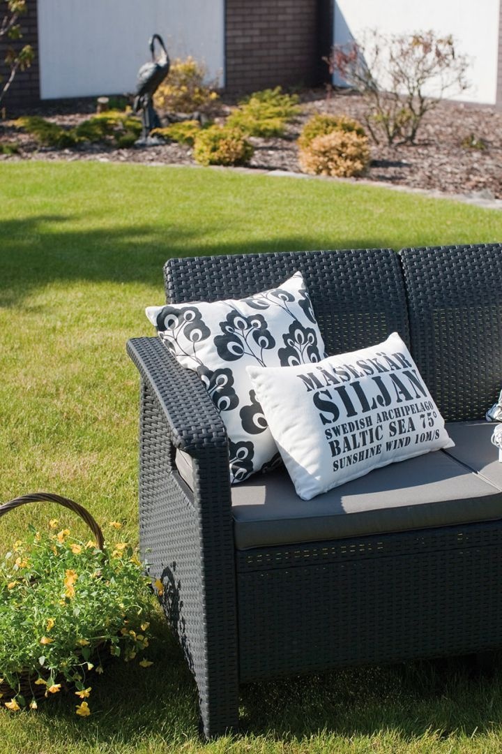 Диван Keter Корфу (Corfu love seat) графит