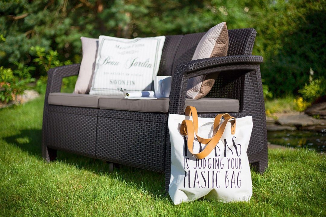 Диван Keter Корфу (Corfu love seat) коричневый