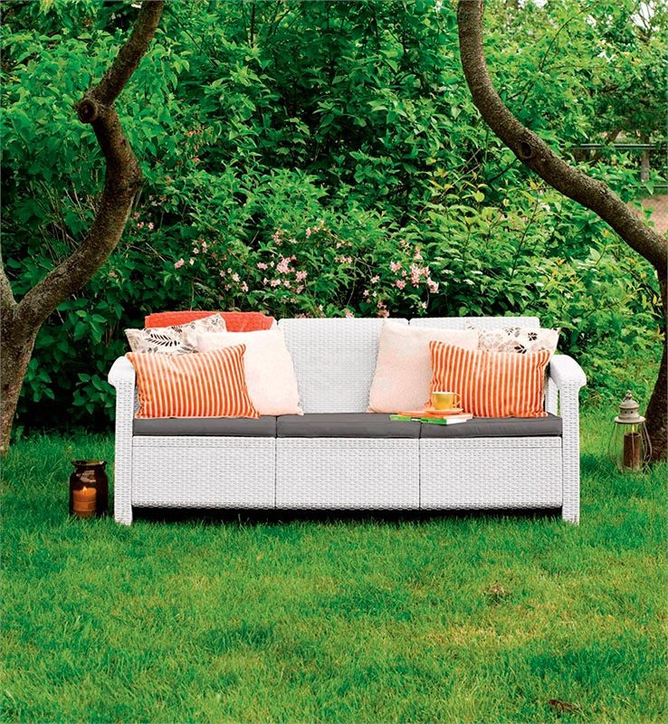 Диван Keter Корфу Макс (Corfu love seat max) белый