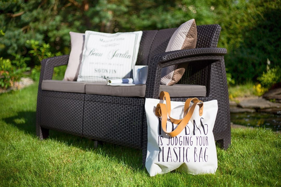 Диван Keter Корфу Макс (Corfu love seat max) коричневый