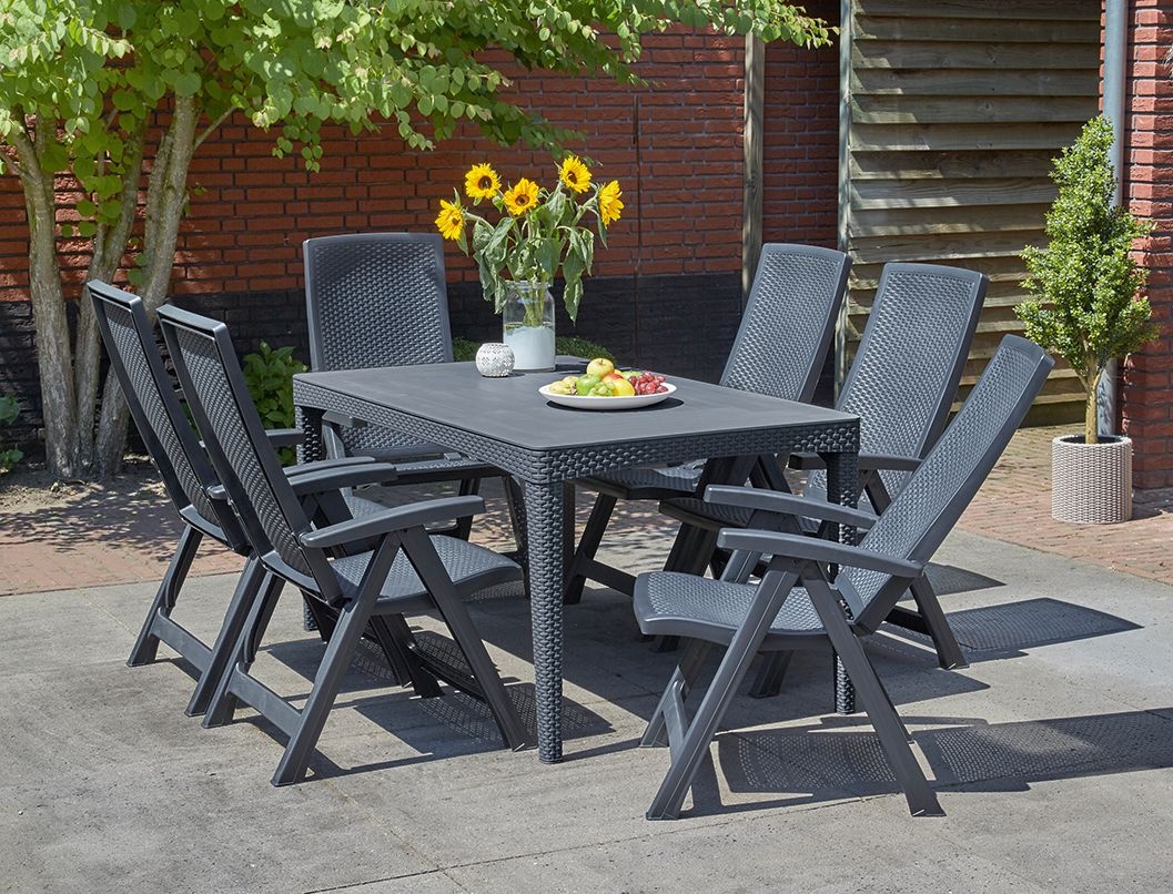 Стол Жирона (Girona table) графит