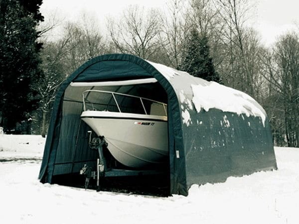 Гараж-эллинг для катера 3,7х7,6х3,4м