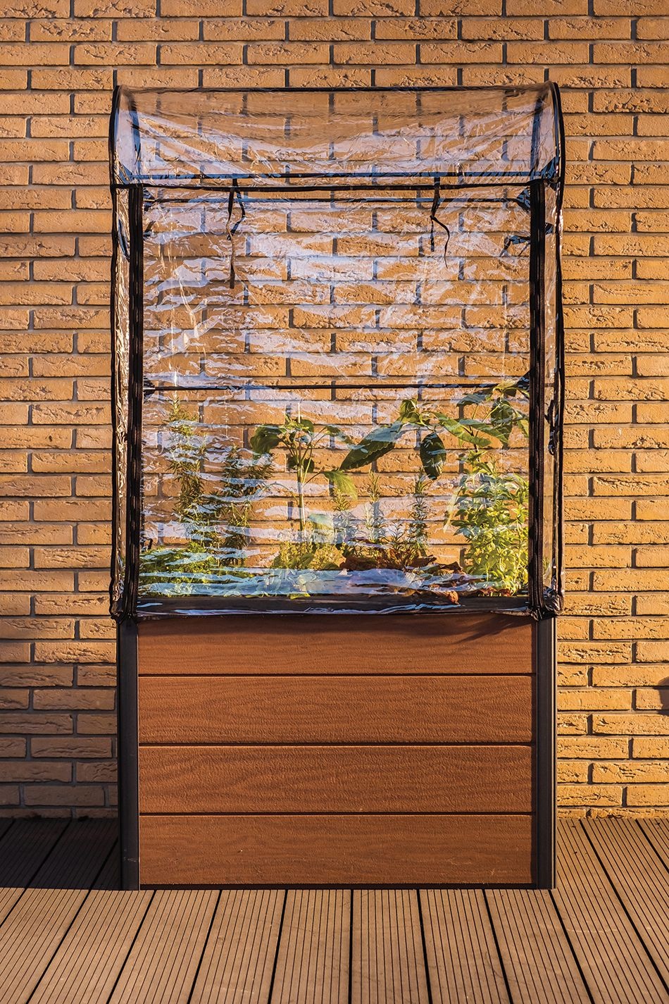 Грядка-теплица для растений Maple green house (коричневый)