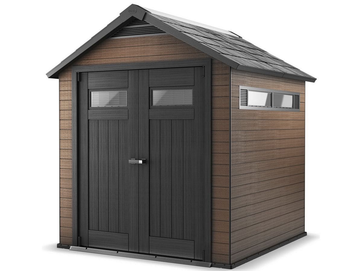 Сарай-хозблок для дачи из ДПК Keter Fusion 757