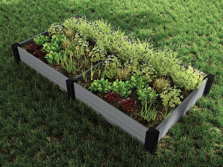 Кашпо-Грядка для растений Vista Modular Garden Bed 2 pack (графит)