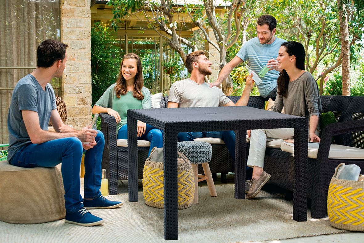 Квадратный стол Мелоди Квартет (Melody quartet) графит