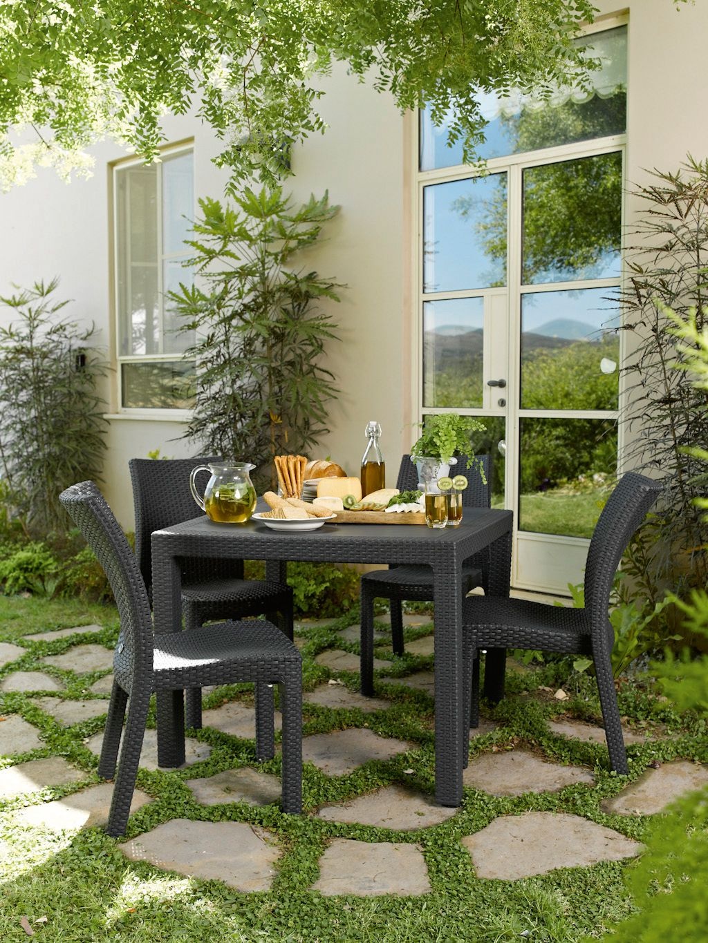 Квадратный стол Мелоди Квартет (Melody quartet) капучино