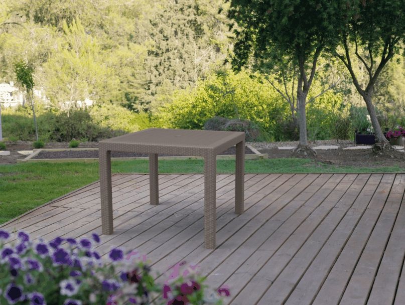 Квадратный стол Мелоди Квартет (Melody quartet) капучино