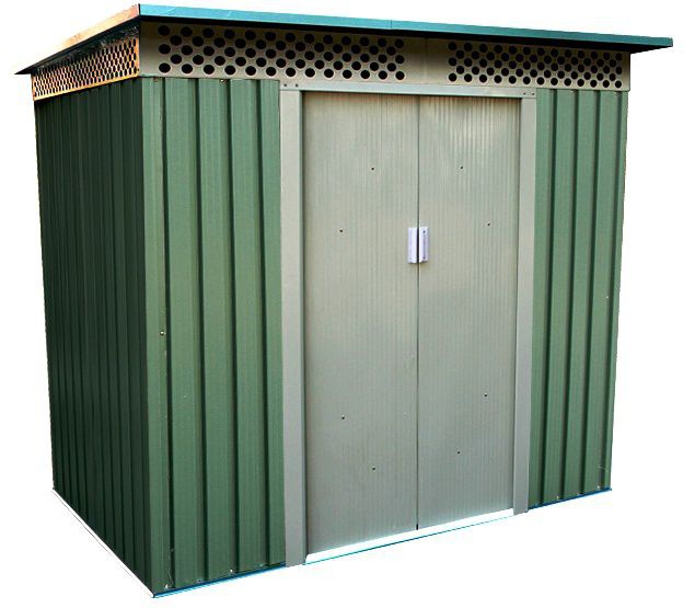 Металлический хозблок Greenstorage Белла B 117х267 см