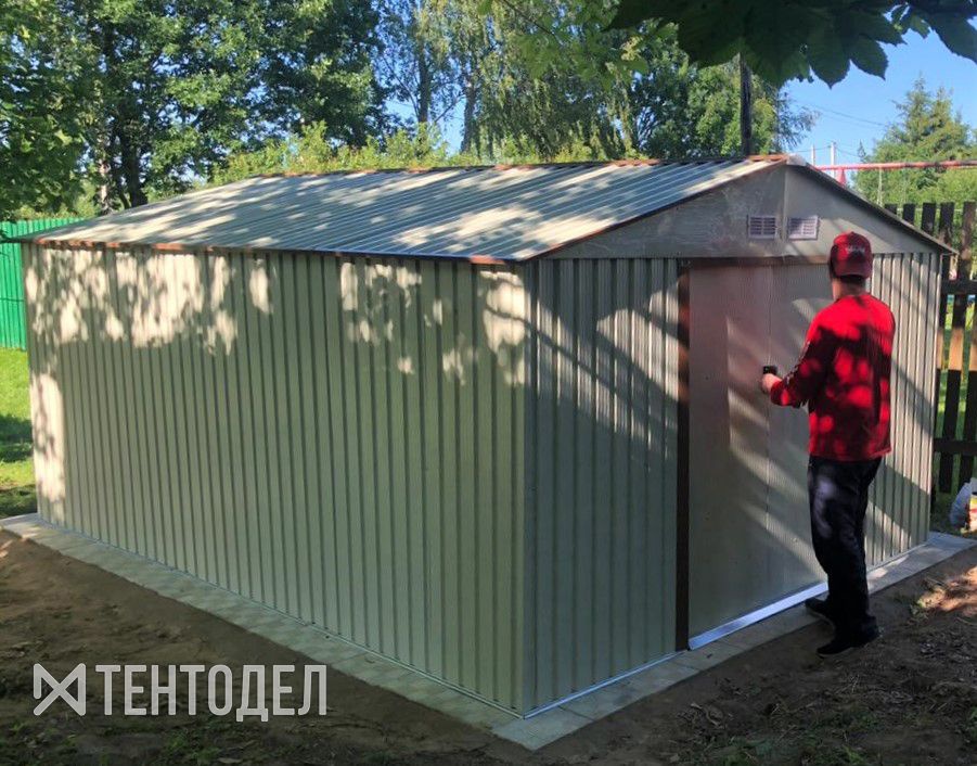 Металлический хозблок Greenstorage Sally I 411х311 см