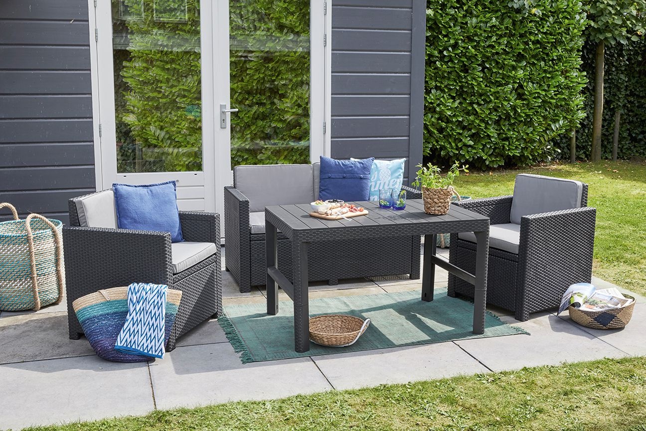 Раскладной стол Лион (Lyon rattan table) капучино