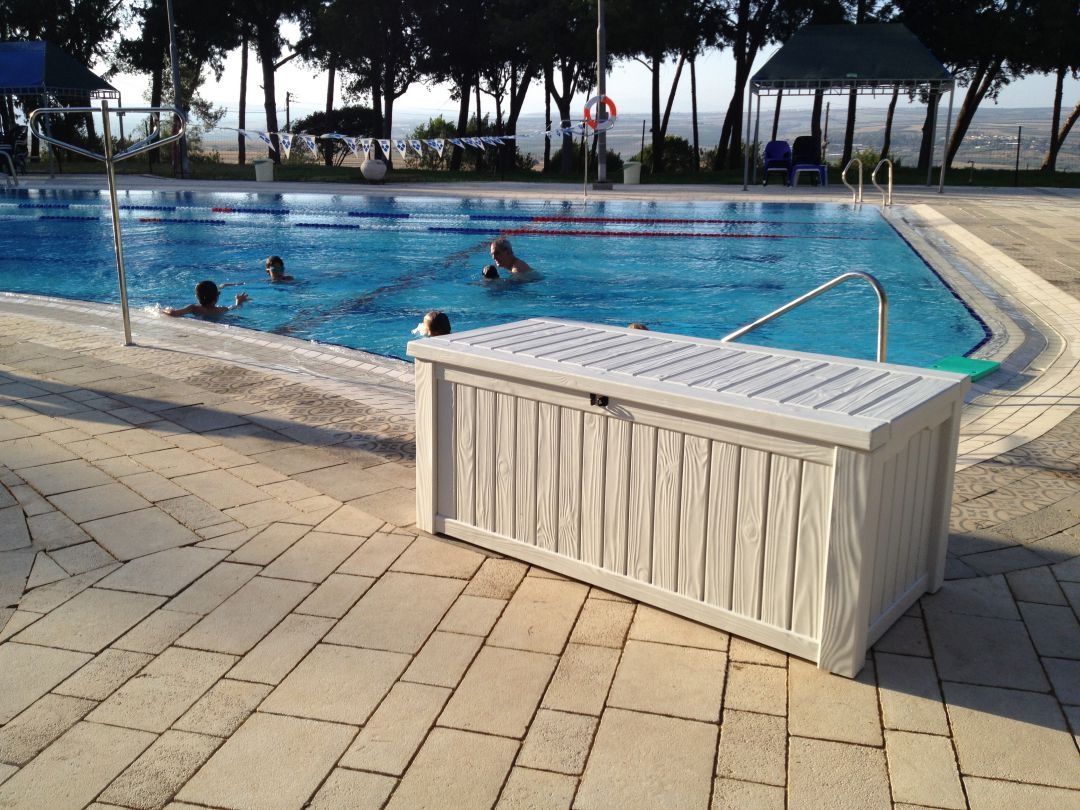 Сундук Роквуд 570л  бежевый