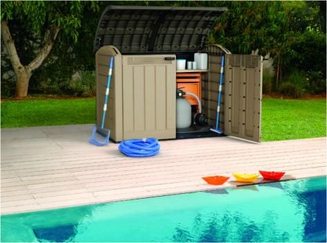 Шкаф ящик уличный пластиковый Стор ит Аут Ультра (STORE-IT-OUT ULTRA) 2000л бежевый