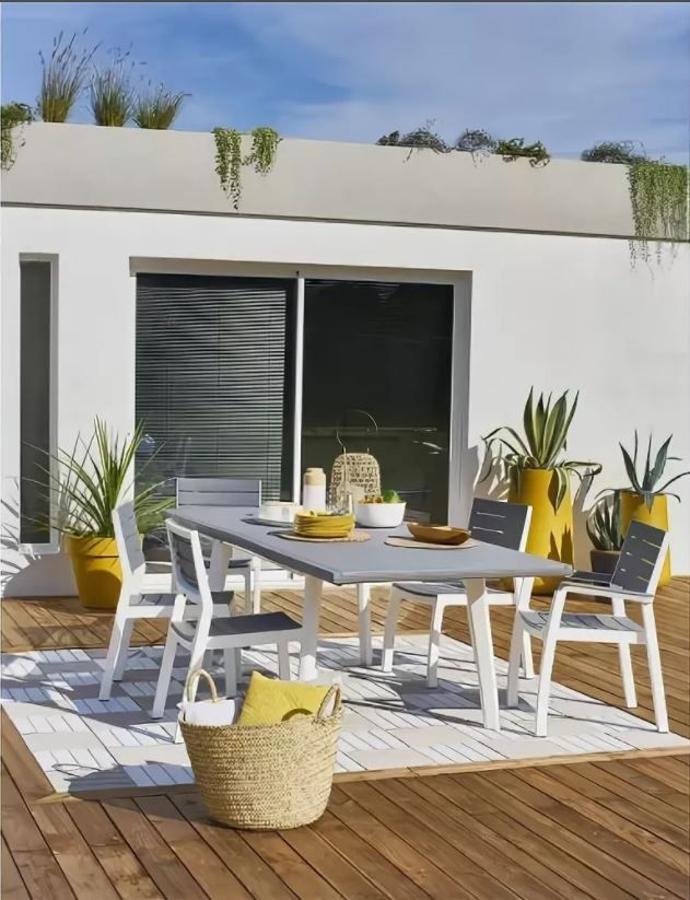 Стол Гармония раздвижной (Harmony Extendable) белый-графит